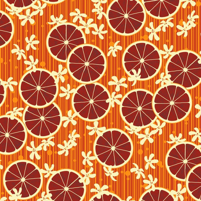 Blood Orange Color Fabric, Wallpaper and Home Decor | Spoonflower